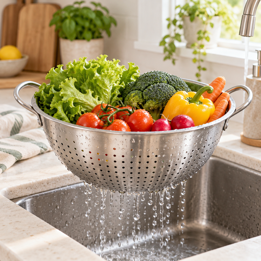 Everyday Kitchen Colander in a home kitchen setting