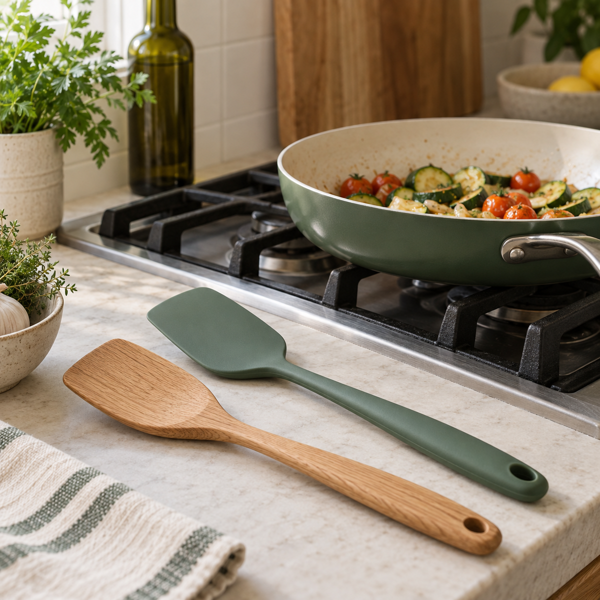 Everyday Cooking Spatula in a home kitchen setting